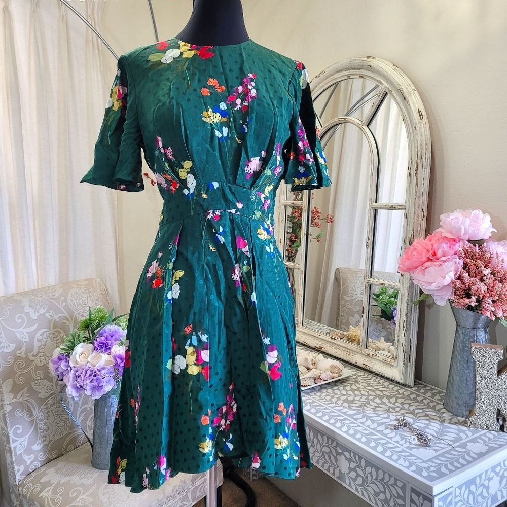 🍒NWT🍒 TED BAKER PEPPERMINT DIP HEM DRESS